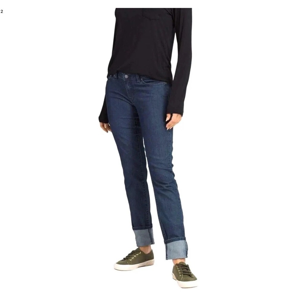 prAna Women's Kara Jeans Indigo Blue Everyday Essential Size  00/ 24 New w Tags